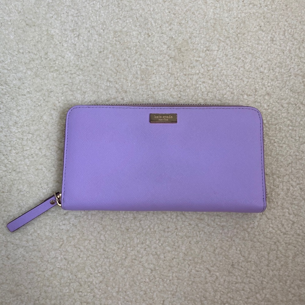 Kate spade purple Spencer continental wallet